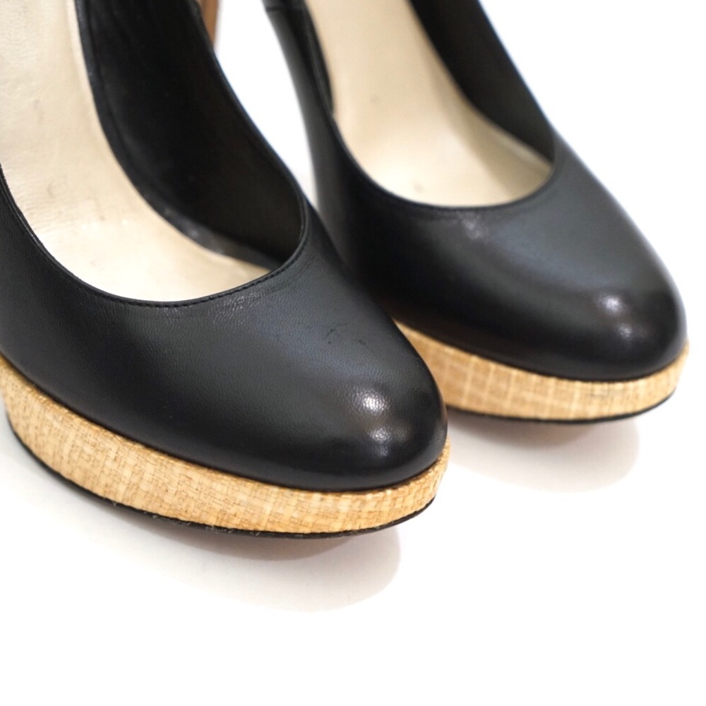Christian Dior Leather Weaved Wicker Pumps - Picture 2 of 8